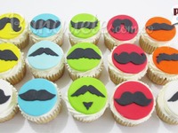 Bigotes mostacho cupcakes