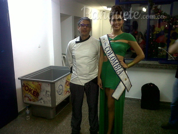 Con la Señorita Colombia 2012