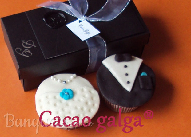 Invitación para matrimonio x 2 cupcakes comprimido