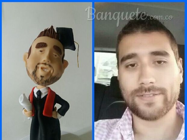 Figura con facciones humanas en caricatura