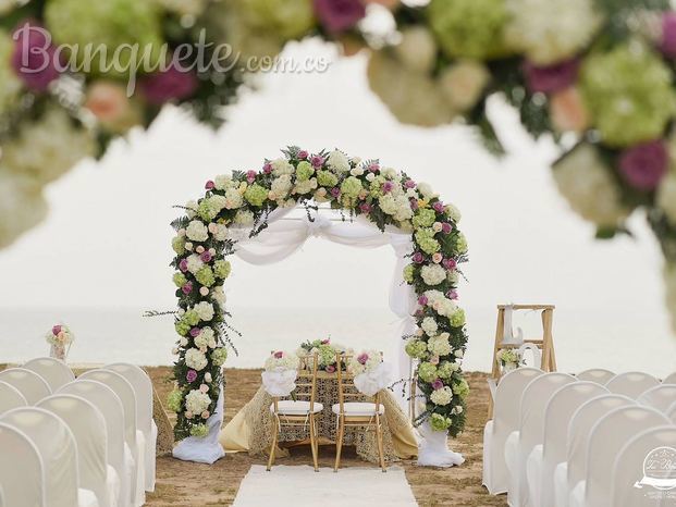 Bodas en exteriores, frente al mar