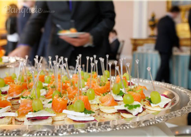 Canapés de salmón